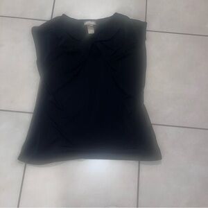 MISS TINA-Elegant Black Women's Top